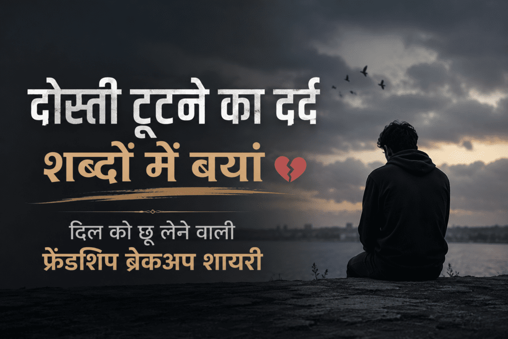 friendship sad shayari in hindi