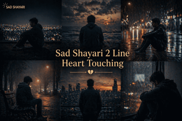 Sad shayari 2 line heart touching