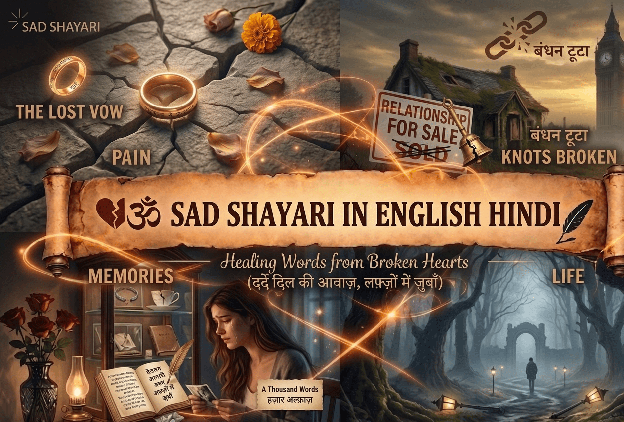 Sad Shayari in English Hindi