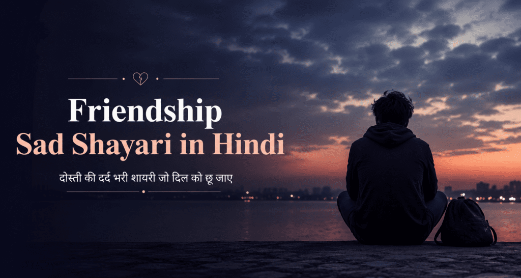 friendship sad shayari in hindi