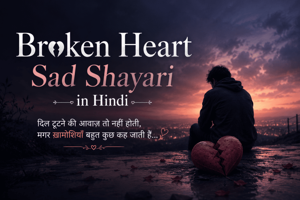 Broken Heart Sad Shayari in Hindi