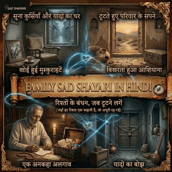 Family sad shayari